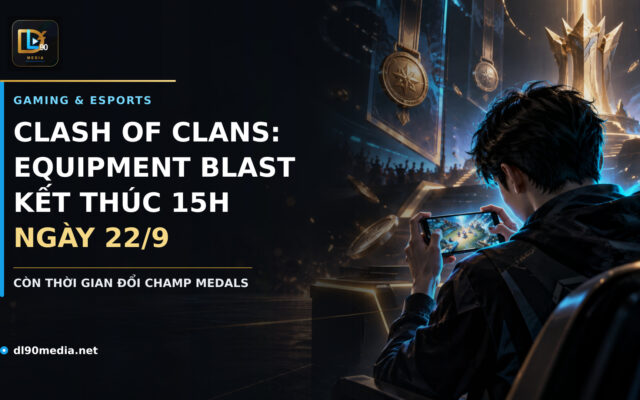 Ảnh minh họa Gaming & Esports: Equipment Blast trong Clash of Clans kết thúc lúc 15h ngày 22/9.